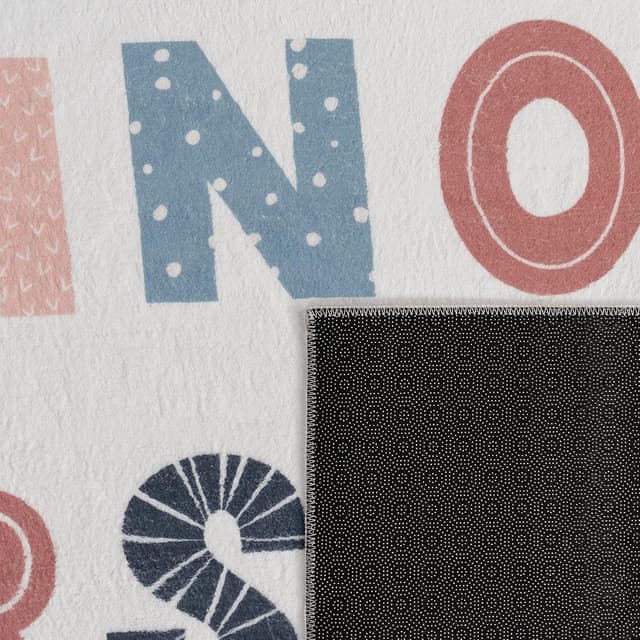 Detalle 1 de Paco Home Kinderzimmer-Teppich 160x220 cm, Kurzflor rutschfest mit bunten Motiven