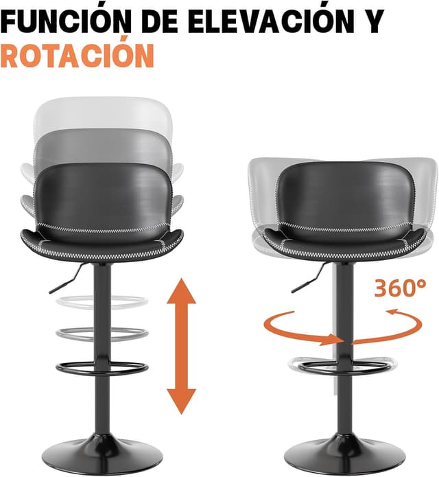 Thumbnail 5 de Youhauchair Taburetes Altos de Cocina Juego 4