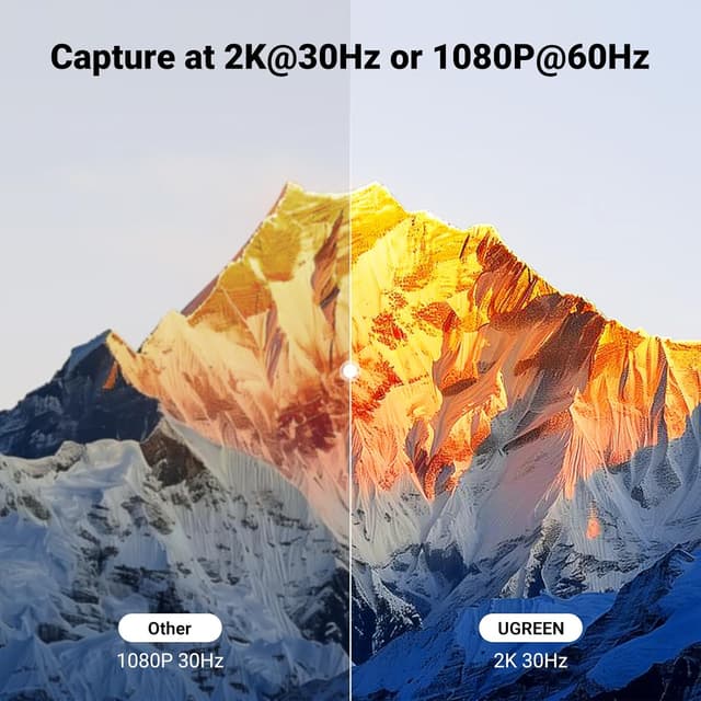 Thumbnail 3 de UGREEN Video Capture Card 2K@30Hz Streaming Device