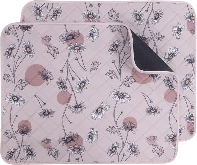 Detalle de IEUUMLER Washable Pee Pads for Dogs (2-pack, 91x104 cm) – Waterproof, non-slip puppy potty training pads