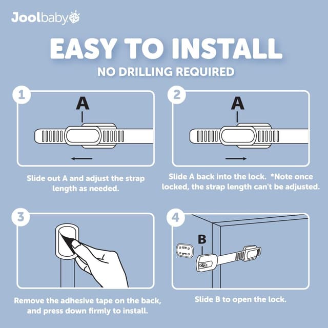 Detalle de Child safety strap locks, 8 pack