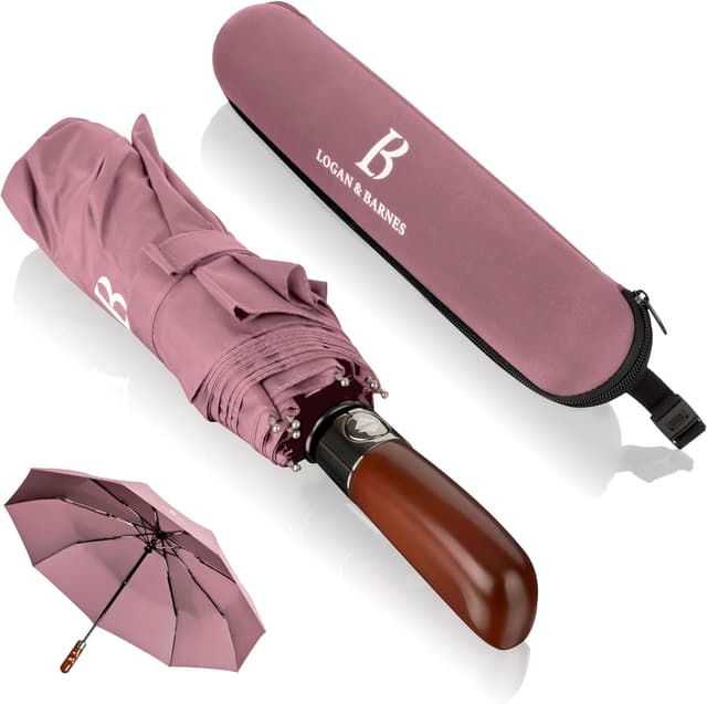 Detalle de LOGAN & BARNES Regenschirm sturmfest Dublin