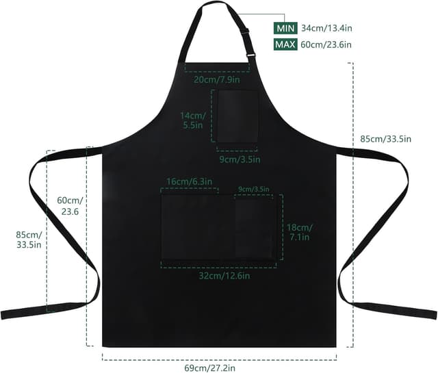 Detalle 2 de Nideen Chef Apron with Pockets