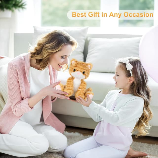 Thumbnail 5 de SuzziPals Heatable & Coolable Orange Cat Plush 1 🌟