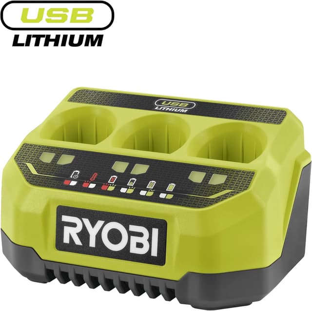 Detalle 2 de Ryobi RC43P Caricabatterie 3 Porte 2 ore