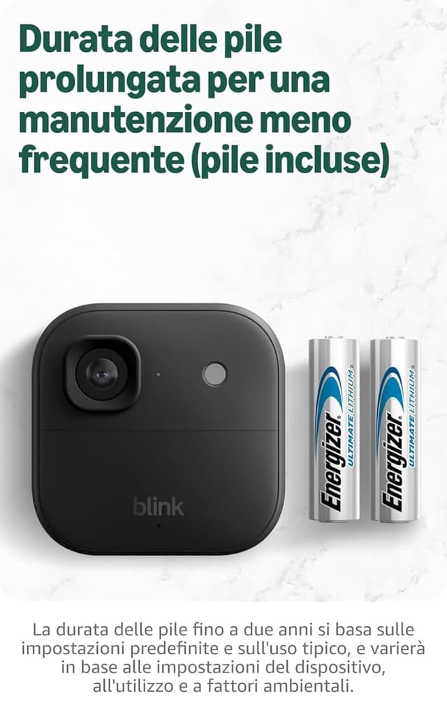 Thumbnail 6 de Blink Videocamera esterna 2K+ (ultimo modello) + videocitofono supplementare Blink, sistema da 4 videocamere, nero