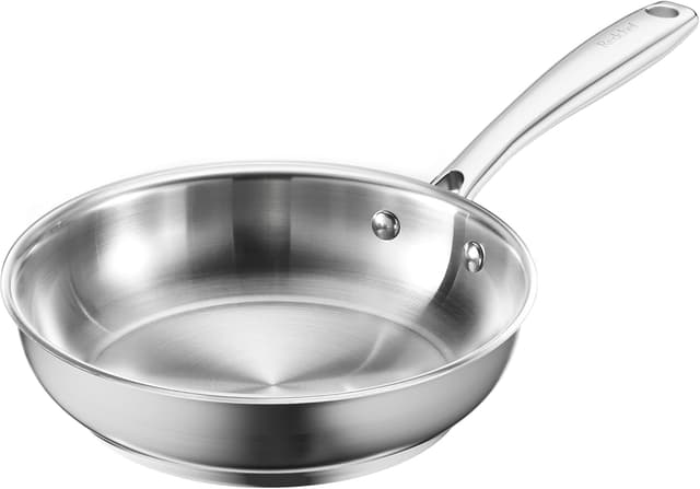 Detalle de Redchef Pfannenset Induktion Set (3-teilig) aus Edelstahl, unbeschichtet – für alle Herdarten, backofenfest