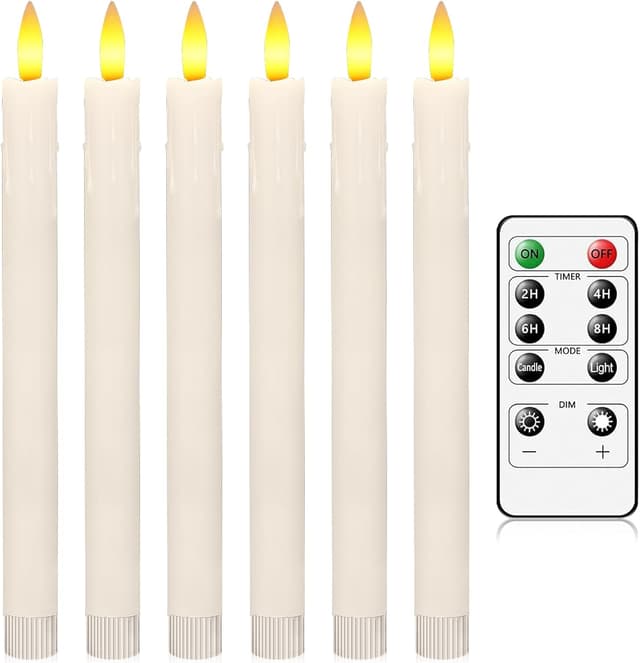 Detalle de AiiBowy Bougies LED sans flamme 6 pièces