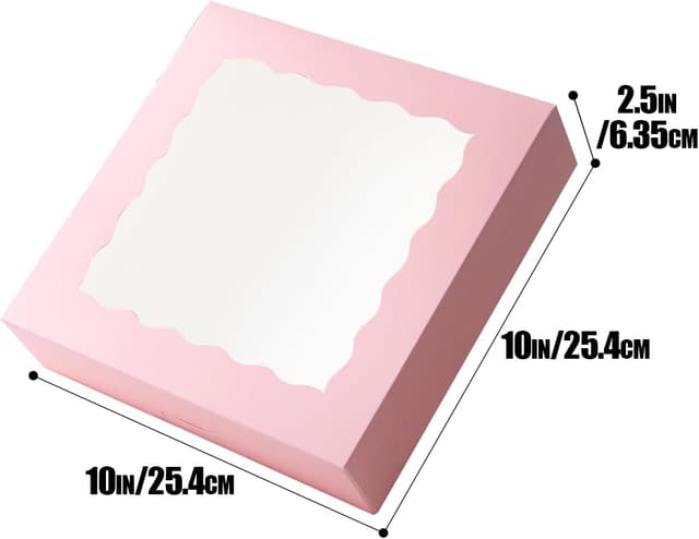 Thumbnail 4 de Gcardist Kuchenboxen Rosa 25,4x25,4x6,3cm 12 Stück