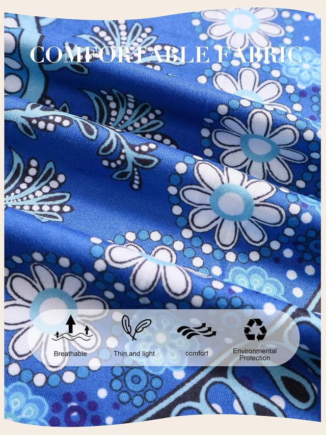 Detalle 1 de QIANXIZHAN Women’s Harem Pants with Pockets (Boho Palazzo Joggers)