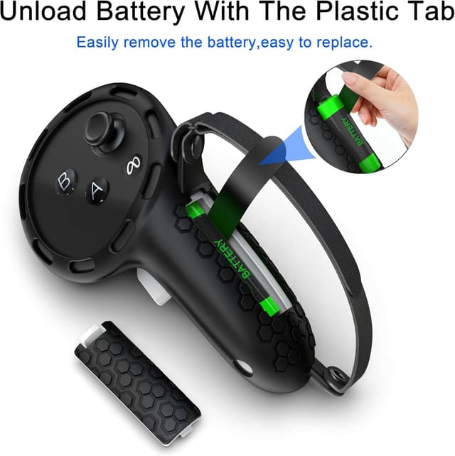 Detalle 2 de Meta Quest 3S Controller Grips with Thumbstick Covers