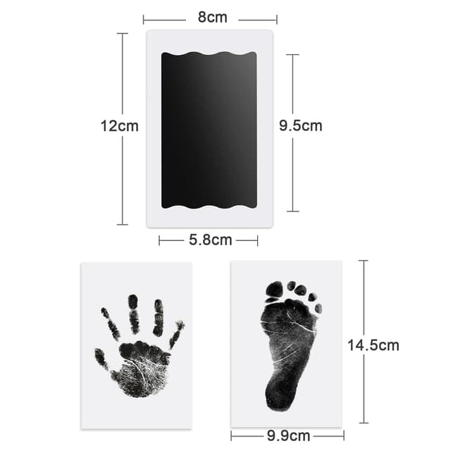 Thumbnail 5 de Nabance Baby Abdruckset 4 Stempelkissen für Hand- und Fußabdruck