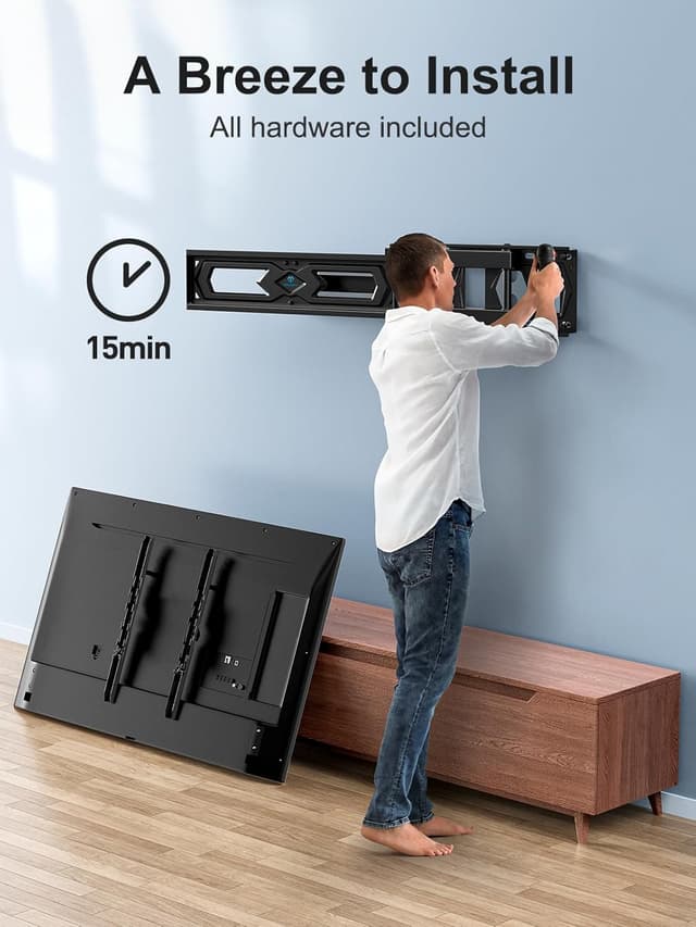 Detalle 2 de PERLESMITH TV Wandhalterung 26–60" für Fernseher bis 40 kg