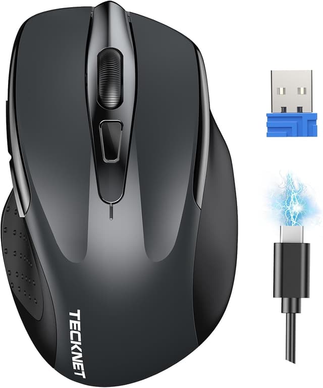 Detalle de TECKNET Rechargeable Wireless Mouse 4800 DPI