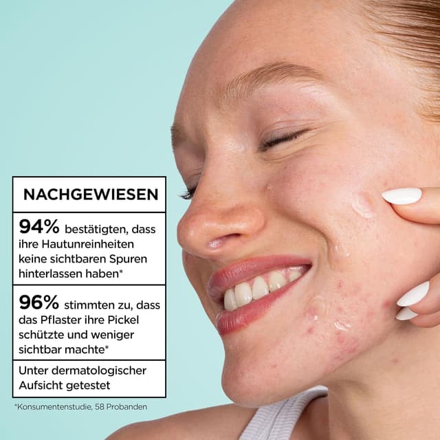 Detalle de Garnier Hautklar Pimple Patches Ultra Hydrokolloid gegen Pickel – 22 Stück