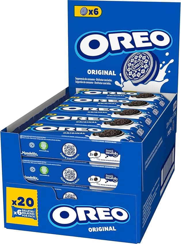 Imagen de Oreo Galletas de Chocolate rellenas sabor vainilla, 66 g 🍪 en OfertitasTOP