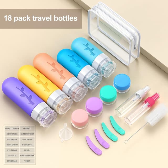 Detalle de Aeomni 19pack Travel Bottles 90ml Set