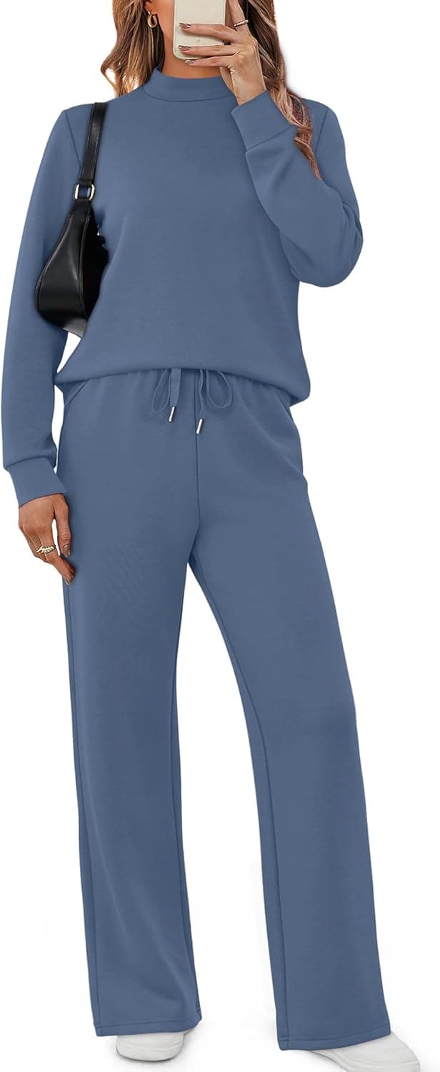 Detalle 2 de Sampeel Two Piece Sets for Women Mock Neck Loungewear XS-2XL