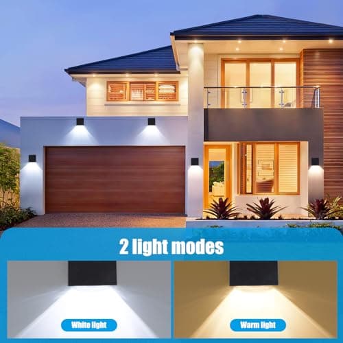 Detalle 2 de YUNYODA Aplique Solar Exterior 🌞 4 Piezas IP65 Jardin y Patio