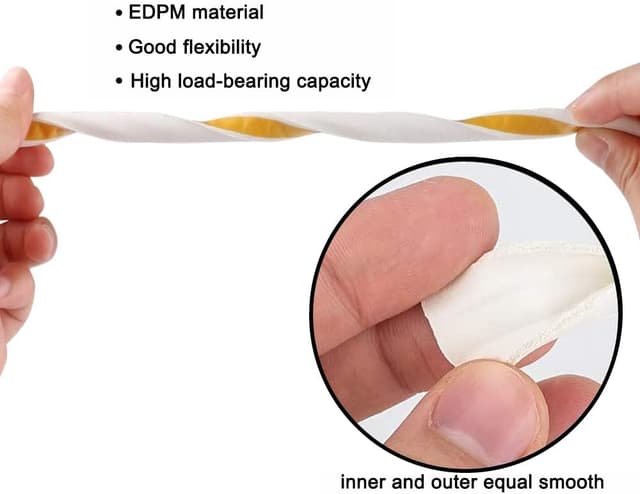 Detalle 2 de UPSEN Dichtungsband für Türen und Fenster (20 m) – selbstklebendes Fensterdichtung Anti-Kollision Dichtungsstreifen mit Schaum