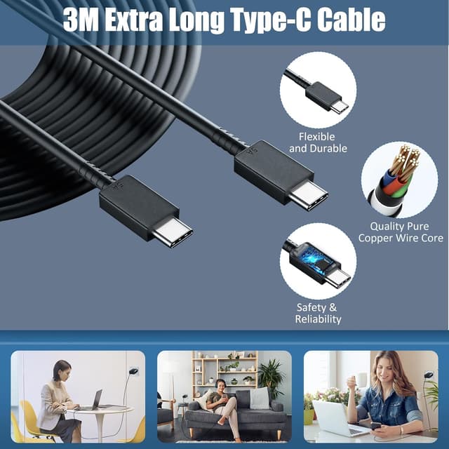 Detalle 2 de Samsung USB C Charger 25W 3m cable pack