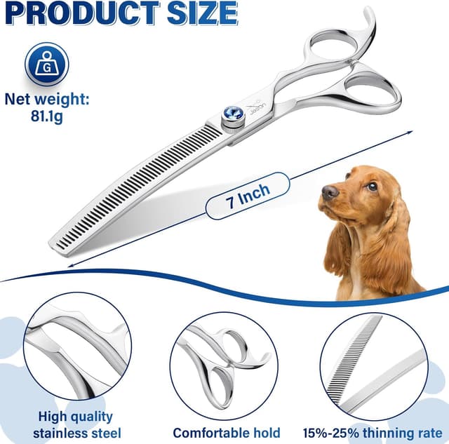 Thumbnail 2 de JASON 7” Forbici Sfoltitrici per Cani 50 Denti