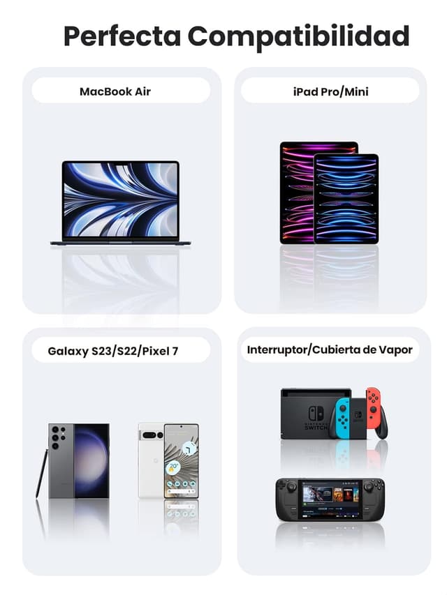 Thumbnail 4 de UGREEN 60W Cables USB-C 3 Pack ⚡ Compatible con MacBook y Galaxy