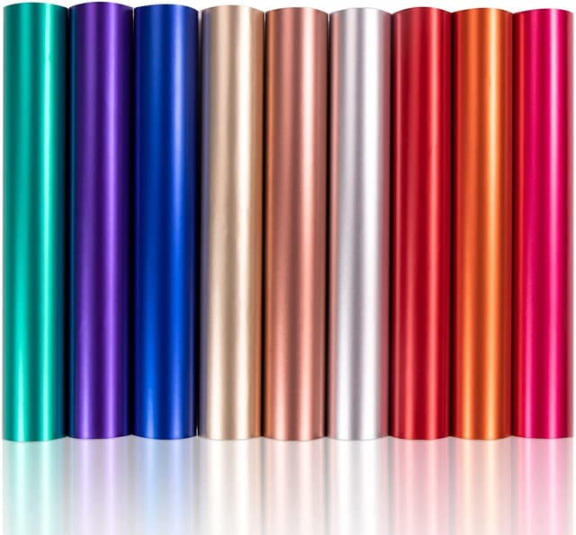 Imagen de HTVRONT Metallic Vinylfolie für Cricut 9 Farben en OfertitasTOP