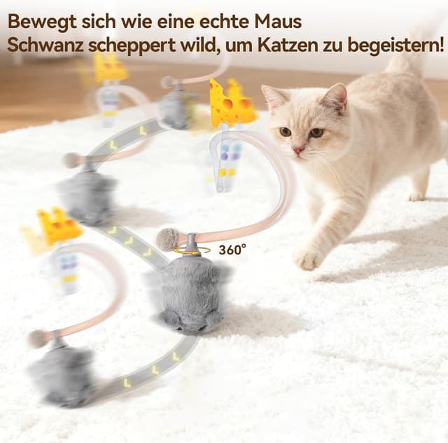 Detalle 2 de Migipaws Interaktives Katzenspielzeug 🐱