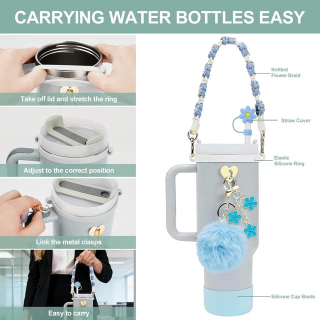 Detalle de 7PCS Stanley Cup accessories set 30oz 40oz