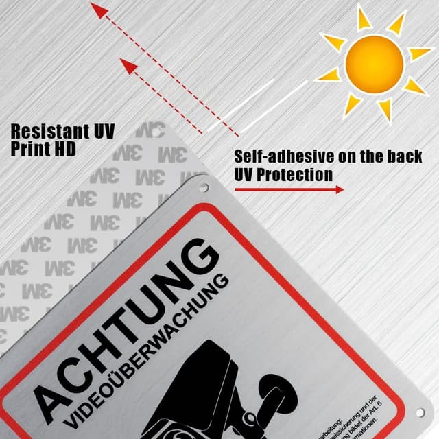 Detalle de Flintronic GDPR videosorveglianza 15x15 cm