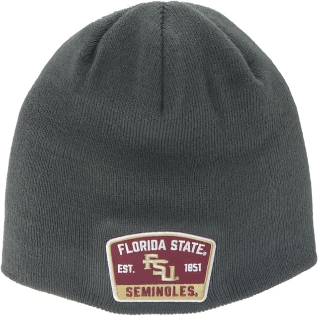 Detalle de ZHATS NCAA Officially Licensed Tennessee Volunteers Knit Beanie (Edge Patch) in Switchback Gray