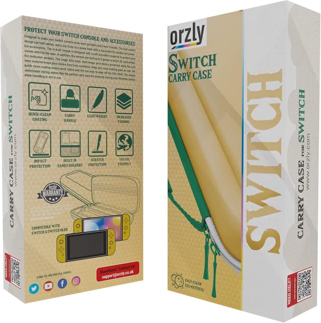 Detalle 2 de Orzly Carry Case for Nintendo Switch OLED