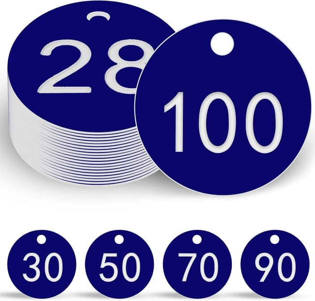 Detalle de OFFCUP Portachiavi Numerati 1-100 3,5 cm 🔑