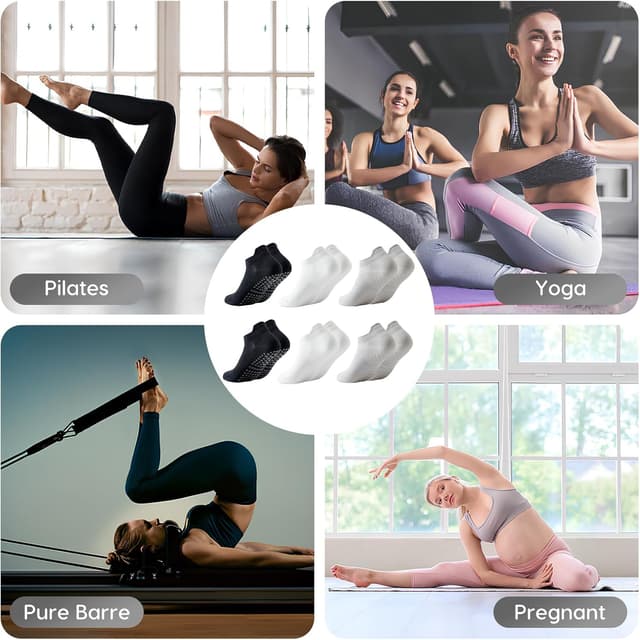 Thumbnail 6 de Dzpuhuojz Calcetines Pilates Antideslizantes 35-40