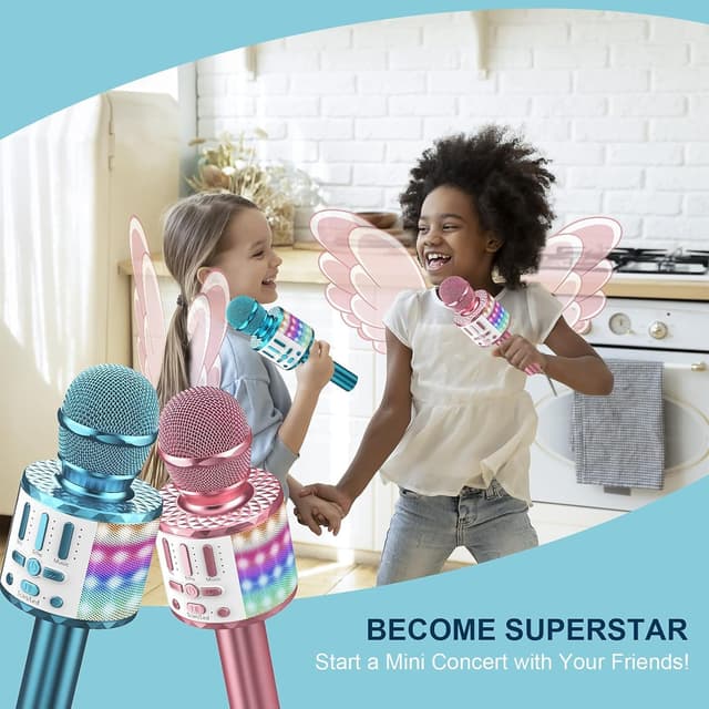 Thumbnail 5 de MicQutr LED Bluetooth Karaoke Mikrofon 3000 mAh đ€