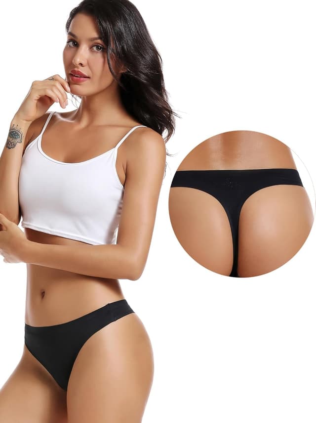 Detalle de Seamless thong knickers 5-pack