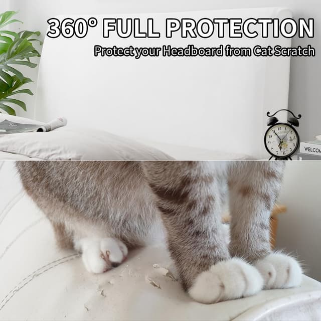 Thumbnail 4 de Caijin Copertura Per Testiera 120-140 cm Grigio