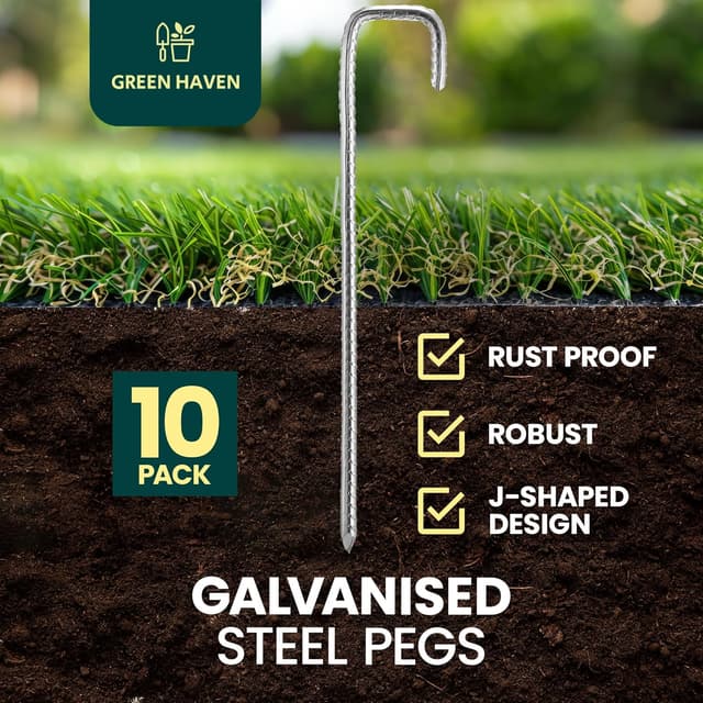 Detalle 2 de GREEN HAVEN Juego de 10 pinzas de metal 300 mm 🛠