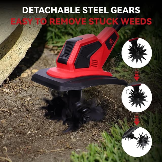 Detalle de Cordless Tiller Rotavator 550W Electric