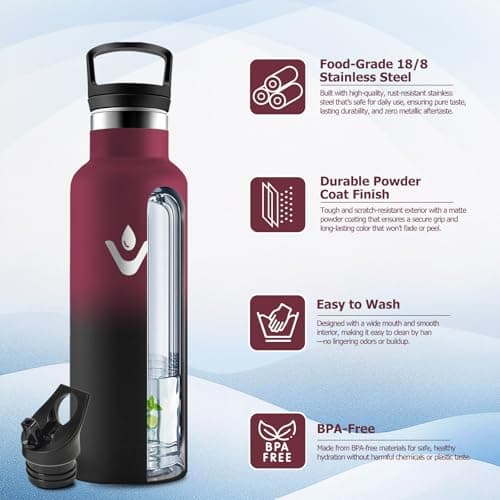 Detalle 2 de Botella térmica 500 ml acero inoxidable para niños 💧