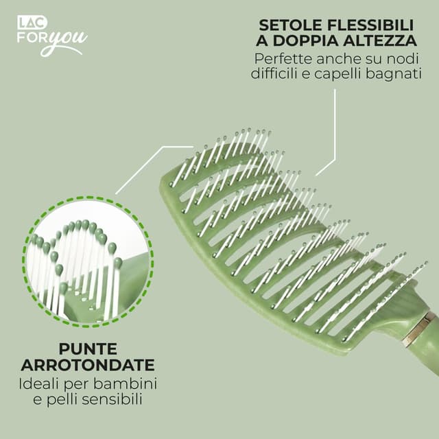 Detalle 2 de LAC FOR YOU Spazzola Districante Verde Salvia