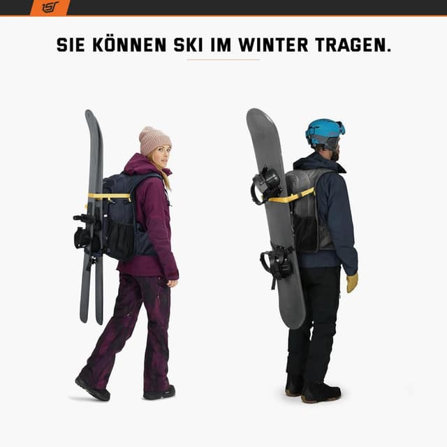 Detalle de SKYSPER ISPEED 20 Wanderrucksack / Fahrradrucksack mit Trinksystem-Vorbereitung – 20 l