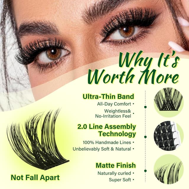 Detalle de KEYYOU Y02 Cluster Lashes 144pcs ๐