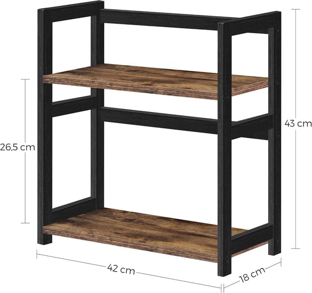 Detalle de SONGMICS Spice Rack OFS046B01 2 Tier