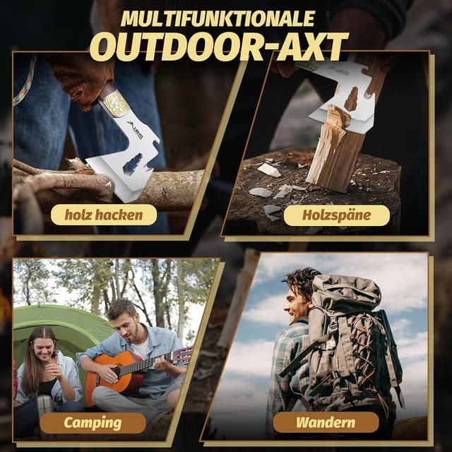 Thumbnail 5 de TIVOLI Hacha de Camping 4 en 1 24 cm