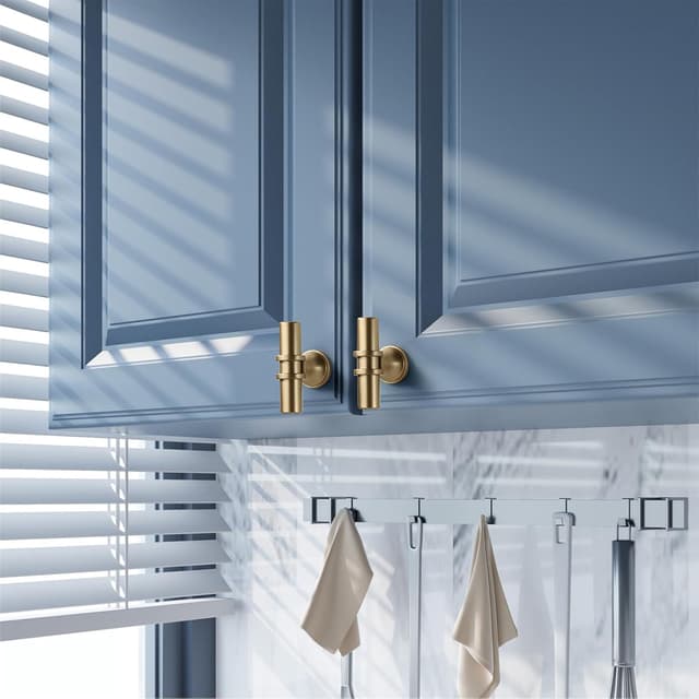 Detalle 2 de Amerdeco pomelli mobili oro 10 pezzi