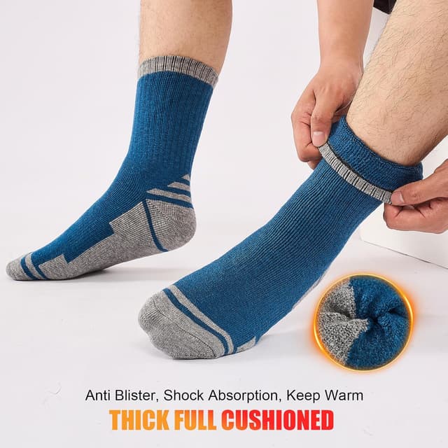 Detalle de Calze trekking in lana merino Stoeury