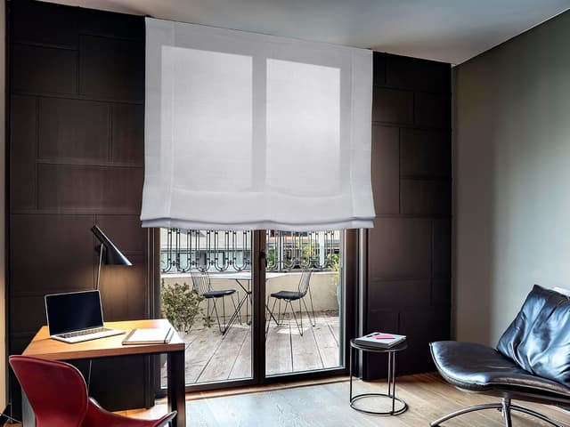 Thumbnail 1 de Easydeco Estor Plegable Lino Crudo 120x175 cm 🪟