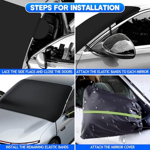 Thumbnail 4 de Couverture pare-brise CHWNIBAY, anti-givre, 220x140 cm